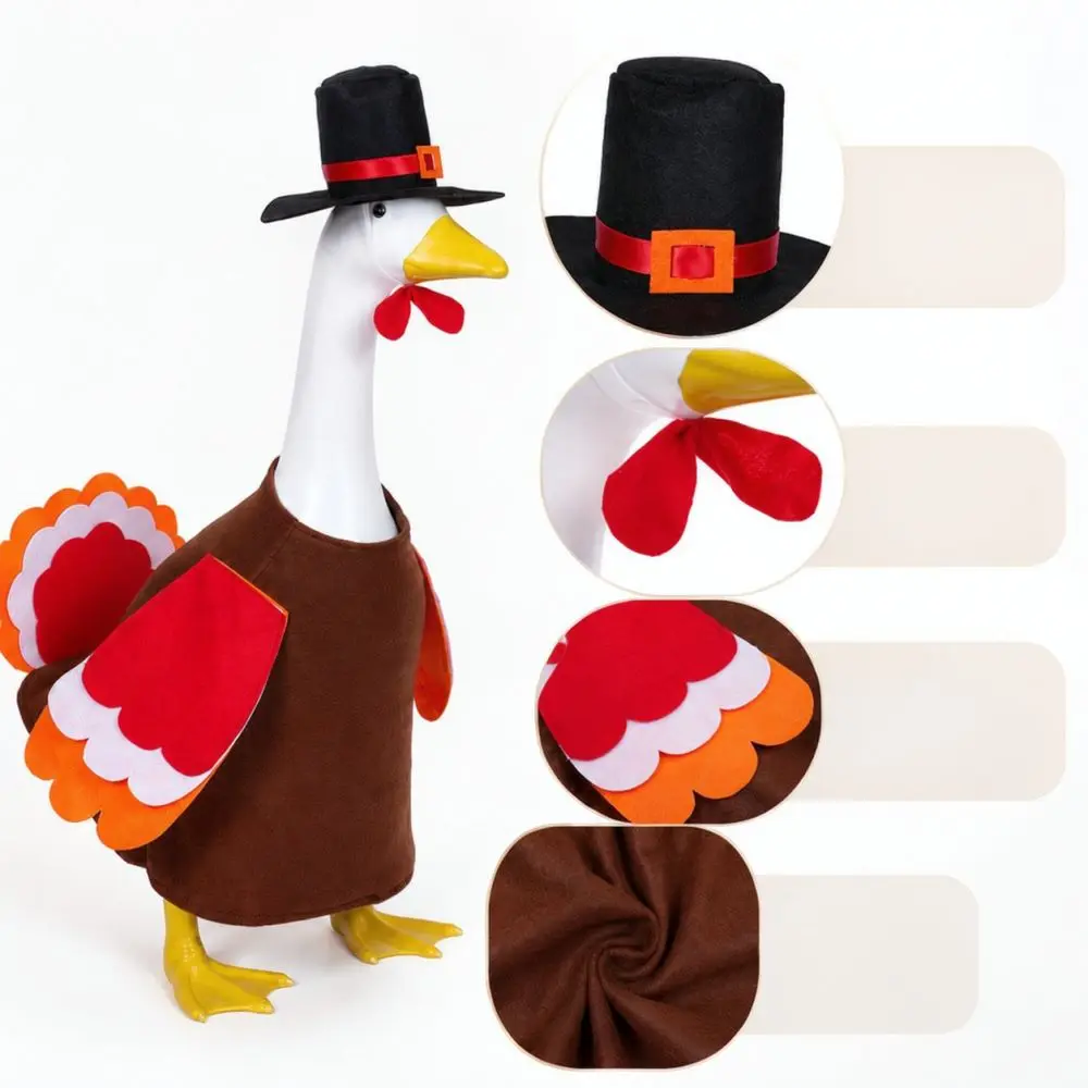 Thanksgiving Turkey Suit For Porch Goose Garden Decor Outdoor Lawn Ornament Holiday Yard Decoration Supplies