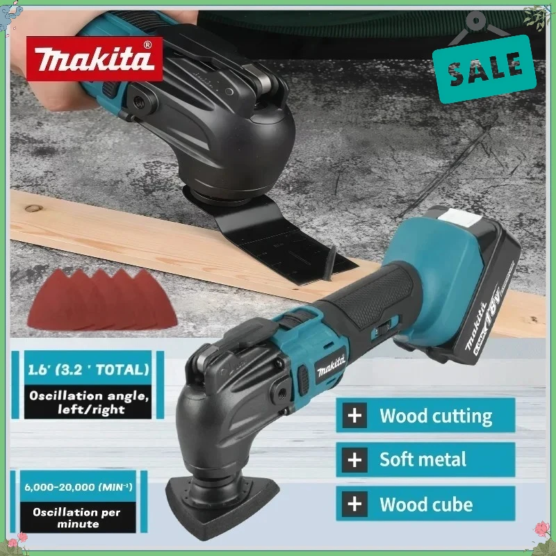 

Makita Brushless Quick Release Oscillating Multi-Functional Electric Trimmer Quick-Change Compatible Tool For Makita Battery