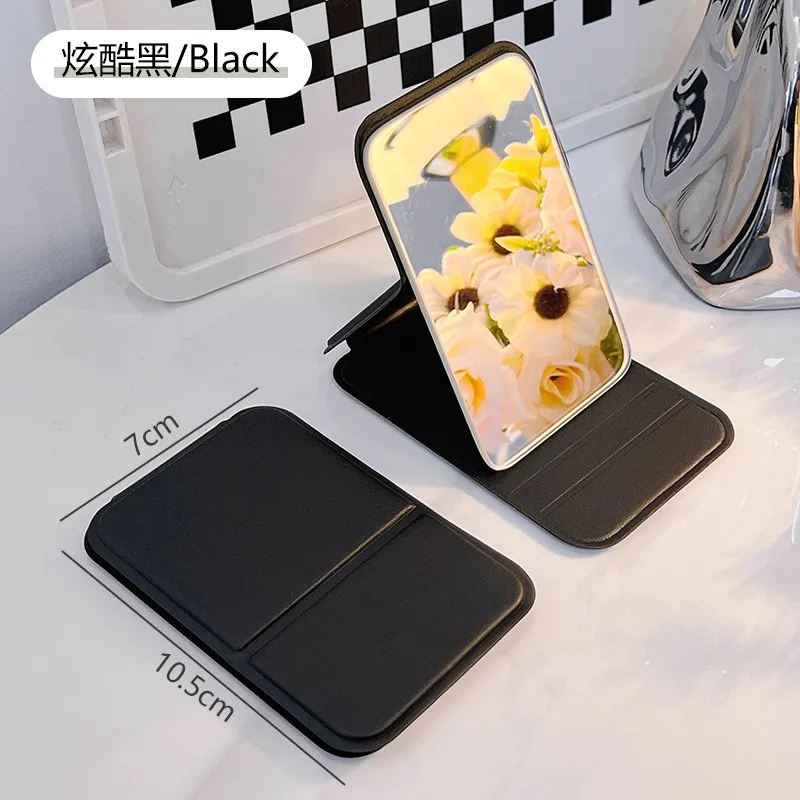 Mini składane lusterko do makijażu: przenośne narzędzie kosmetyczne 4K HD do szybkiej retuszacji w podróży