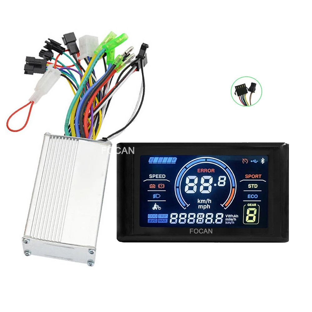 Electric Bicycle Colour LCD Display SW900 Colour Display Meter Control Panel With Controller For Electric Bicycle Accessories