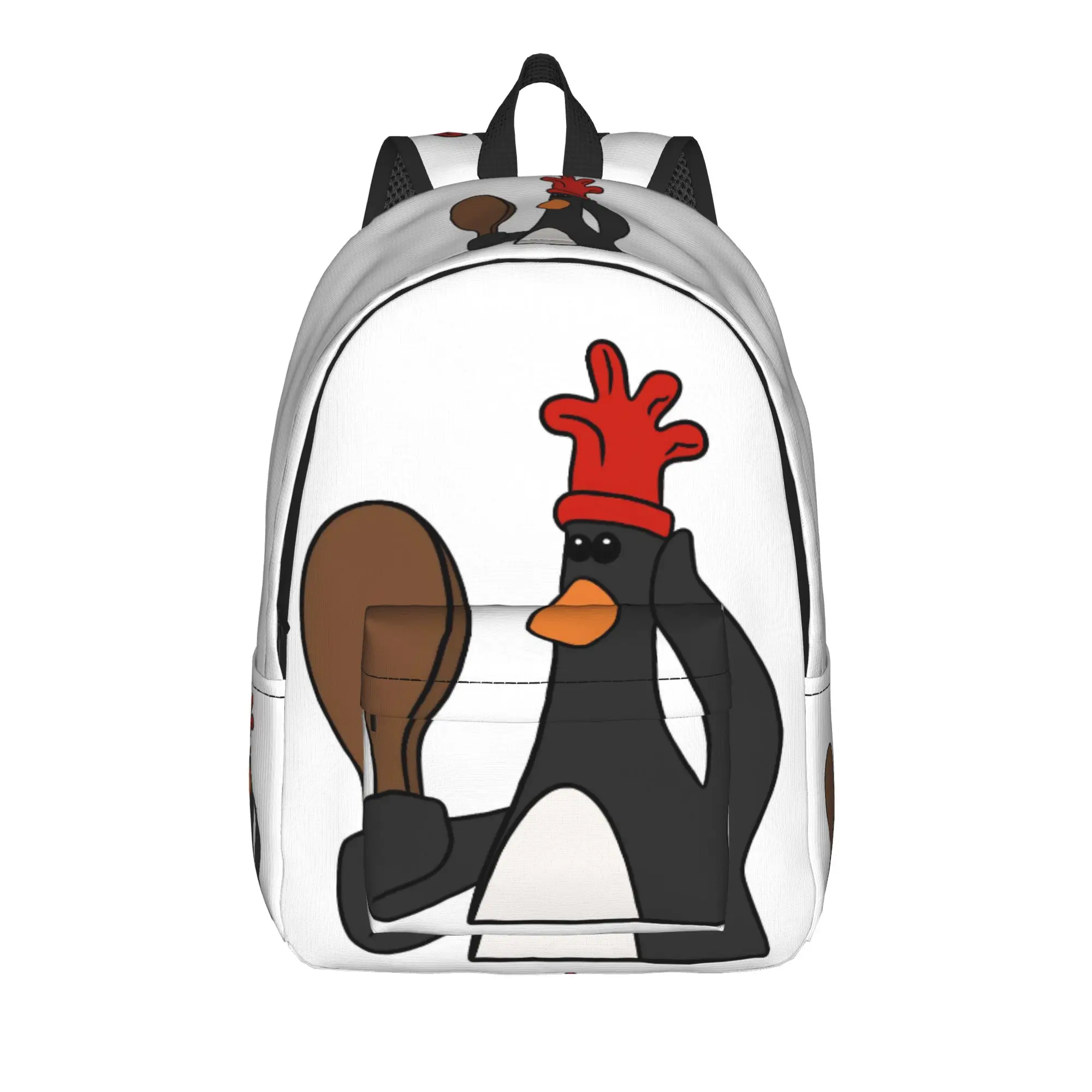 Feathers Penguin McGraws Backpack Men Women Casual School Business Daypack Chicken Disguise Funny College Shoulder Bag Sports