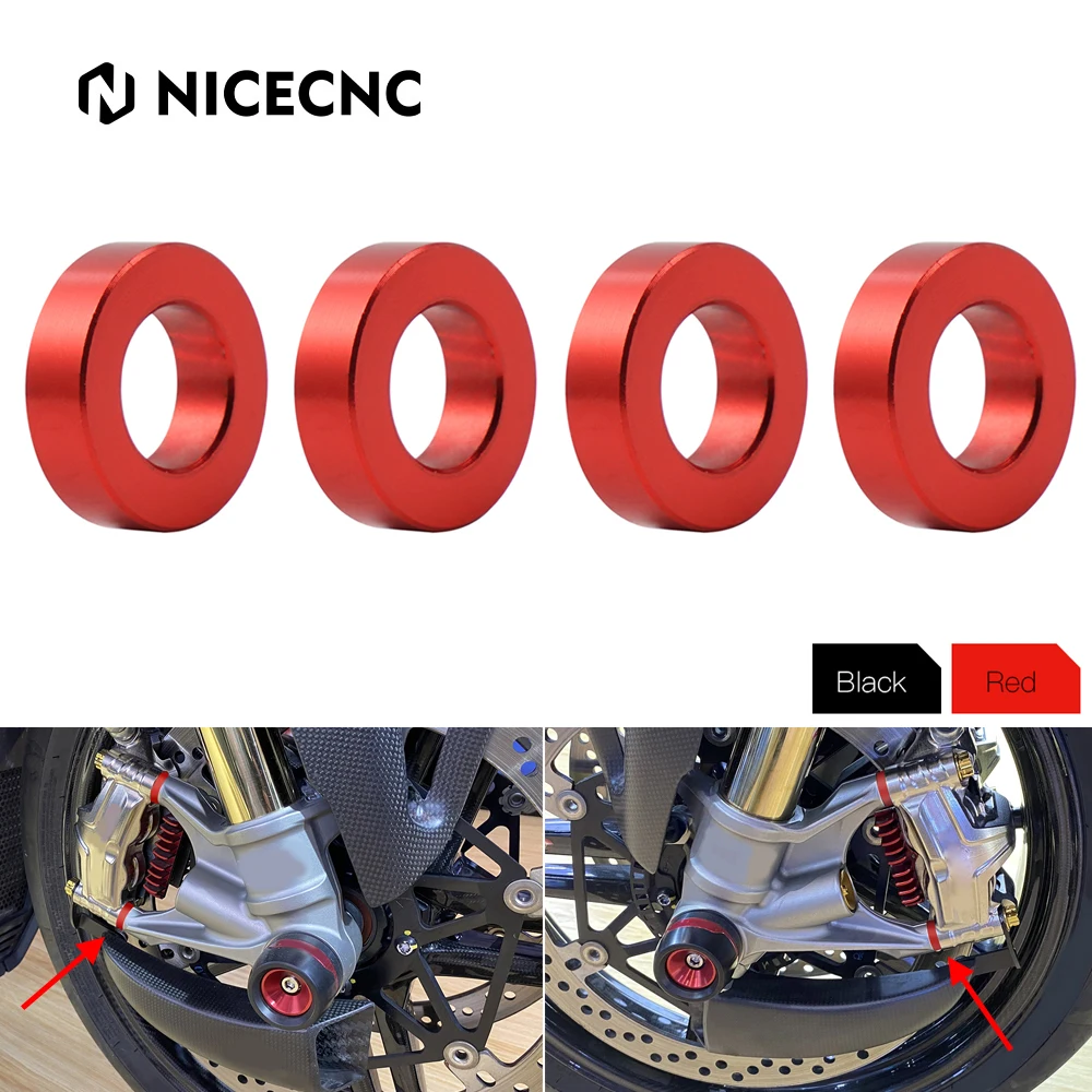 Para 2020 2021 superbike 955 panigale v2 frente freio pinça espaçadores kit para ducati superbike panigale v4/s 2018 2019 2020 2021