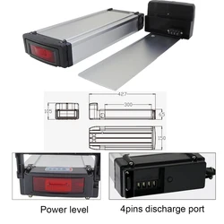 Rear Rack 36V 48V 13Ah 15Ah 16Ah 17.5Ah for Stella Type 1Keola SundVall bicycle Carrier City Ebike Replacement