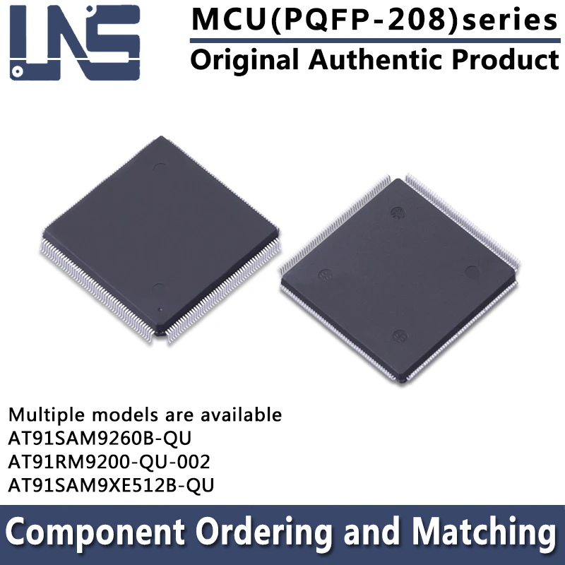 1PCS AT91RM9200-QU-002 AT91SAM9260B-QU AT91SAM9XE512B-QU PQFP-208 MCU