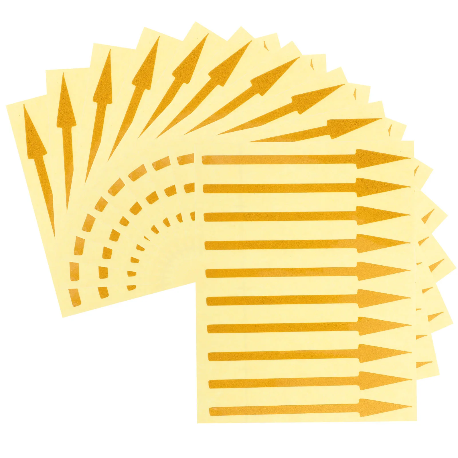 

100 Pcs Waterproof Pressure Gauge Sticker Arrow Marking Stickers for Floor Signs Equipment Decals Indicating Direction