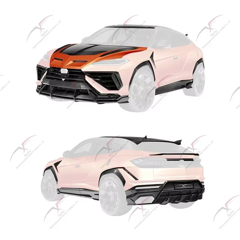 Customize Carbon Fiber Front Bumper Engine Hoods Rear Diffuser Rear Spoiler for Lamborghini URUS SE Upgrade TOP Style Body Kit