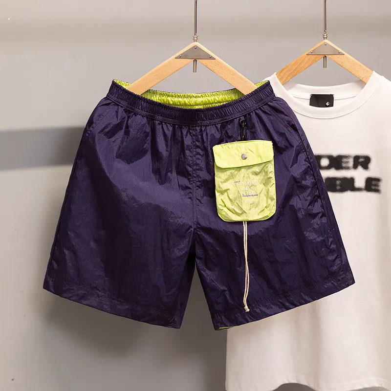 

Summer 2025 Men's Outdoor Workwear Qui Dry Sports orts Casual Loose Straight Leg Five-Quarter Length Faionable American...