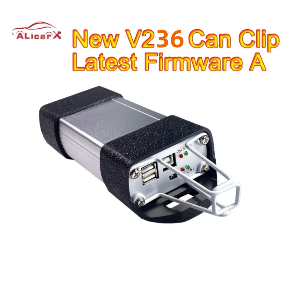 Herramienta de diagnóstico de coche V236 Can Clip, interfaz CAN- M, escáner OBD2, actualización de reprog Can Clip V236