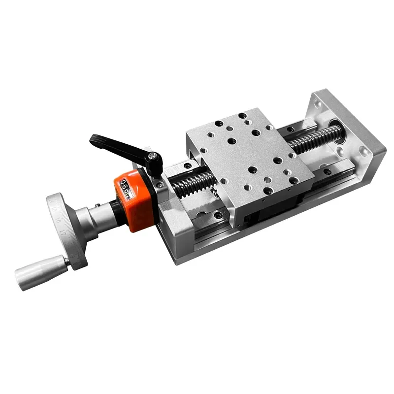 Automation Machinery Parts High Precision ±0.01mm Roller Slewing Turn Table Hand Crank Ball Screw Module