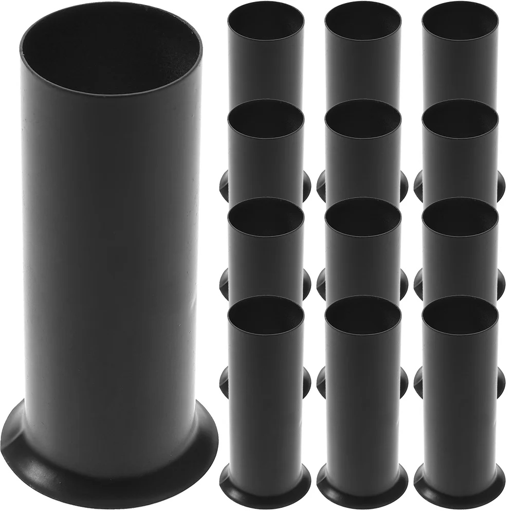 

15pcs Crystal Lamp Sleeve Covers Metal Hanging Light Bulb Socket Sturdy Easy Install Decorative Light Accessories For
