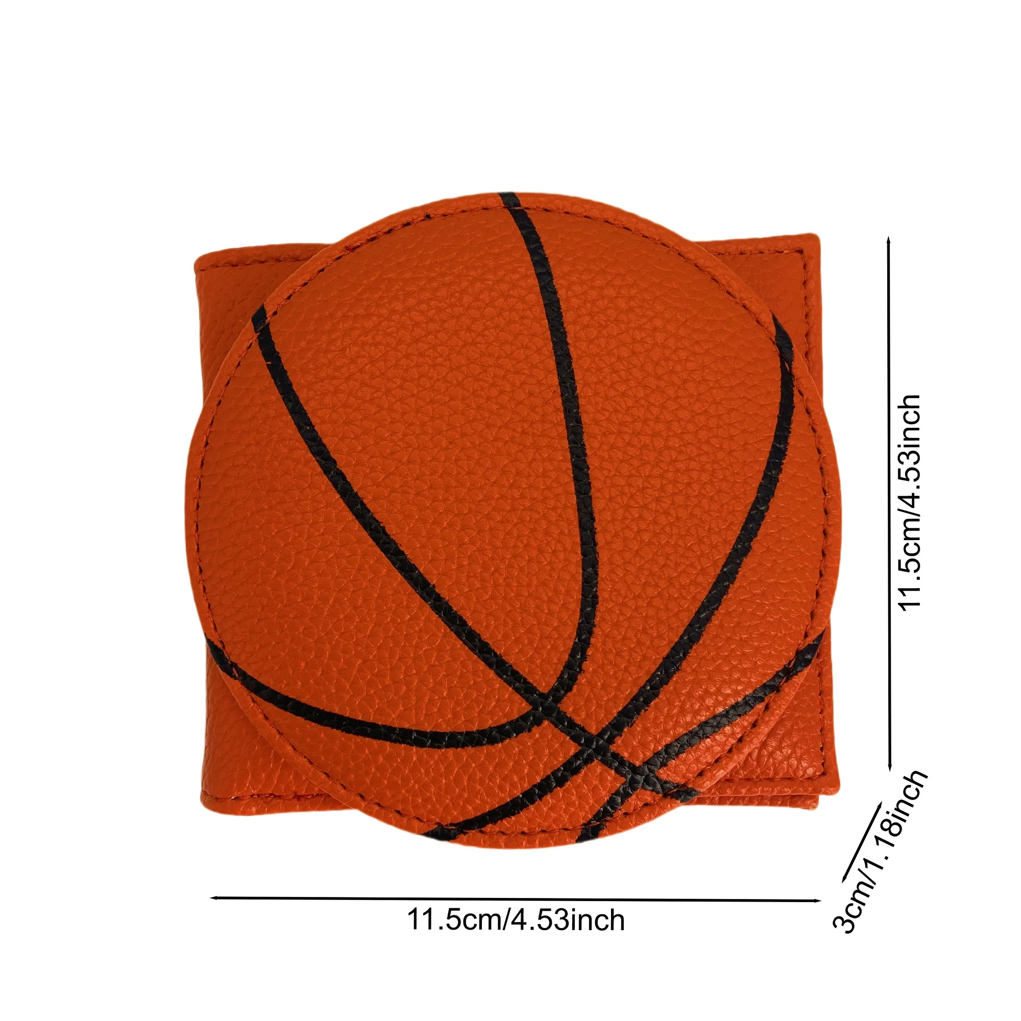 Basketball Short Wallet Pu Leather Cartoon Cute Wallet Great Gift for Boys