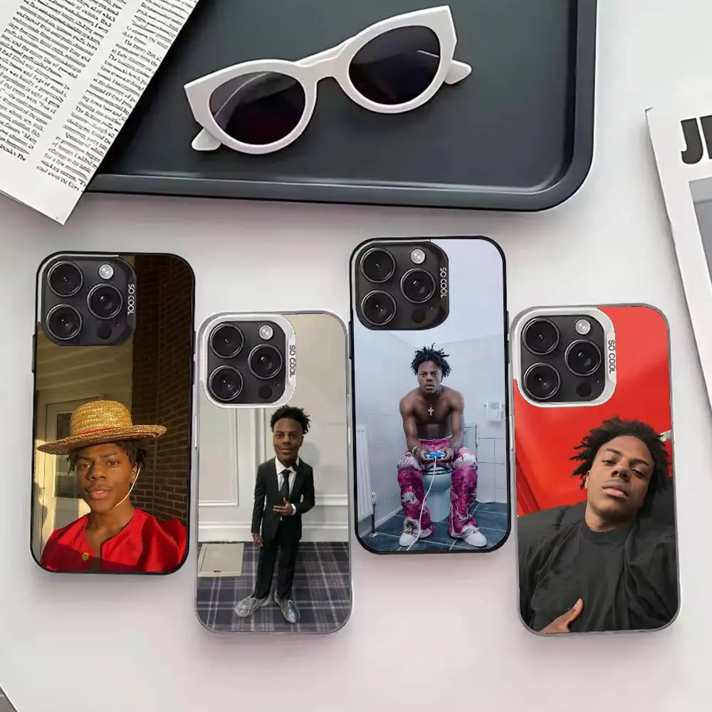 

F-Funny I-IShowSpeed Y-Youtuber Phone Case For iPhone 17,16,15,14,13,12,11 Plus,Pro Max,XS,Colored silver phone case