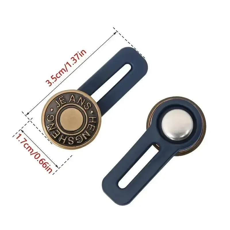 16 Style Pants Metal Button Extender Perfect To Any Jeans Pants Free Sewing Retractable Waist Extenders Button Universal Buckle