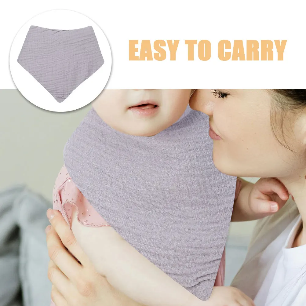 2Pcs Thick Cotton Baby Bibs Drool Triangle Infant Feeding Bibs Toddlers Eating Supplies Baby Bib Toddler Eating Supplies