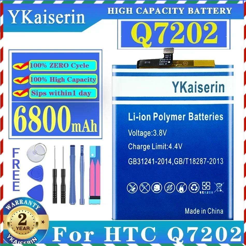 YKaiserin 6800mAh Batteria For HTC Q7202 Mobile Phone Replacement Battery + Tracking Number