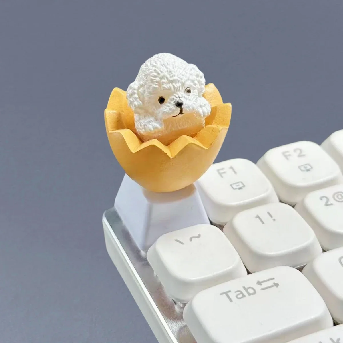 Handmade Cat Keycap, Cute Teddy R4 Key Cap for MX Switch Gaming Keyboard Decoration