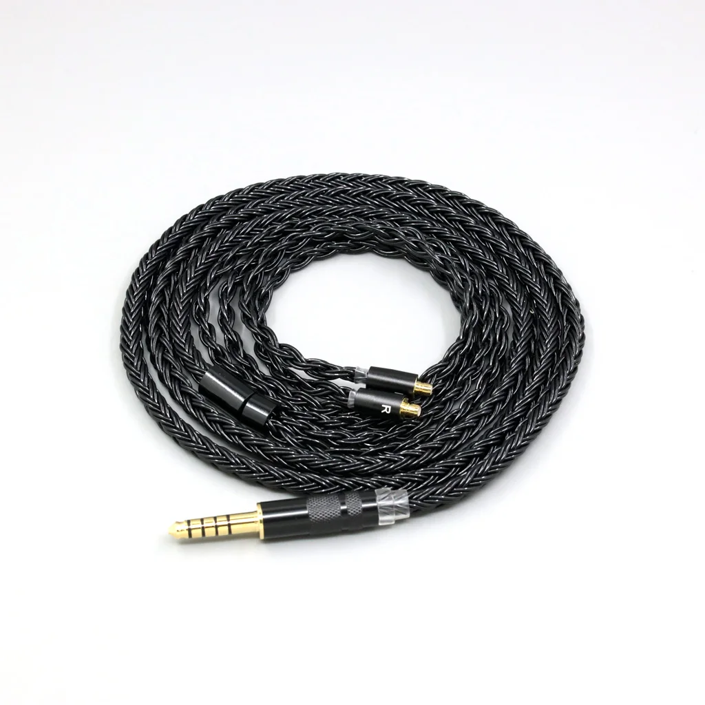 

Black Braided Sliver Plated 16 Core Earphone Audio Cable For Acoustune HS 1695Ti 1670SS 1655CU 1695Ti 8875