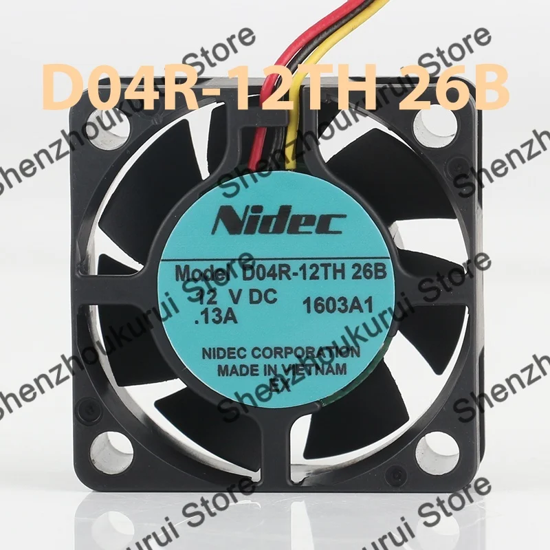 D04R-12TH 26B Nidec 5V 24V 48V DC12V 0.13A AC EC 4015 40X40X15MM 4CM miniature high air volume three-wire axial flow cooling fan