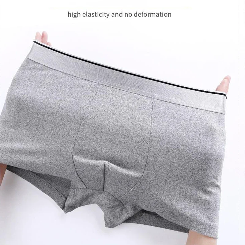 4-Piece Set Of Men's Solid Color Personalized Comfortable Boxer Shorts, Fashionable Elastic Underwear, Men's Casual Boxer Shorts