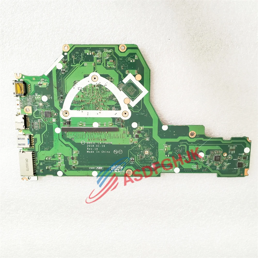 DH5JL LA-F943P Mainboard For ACER Aspire A315 A315-33 Laotop Motherboard NBGY311004 With CPU N3710