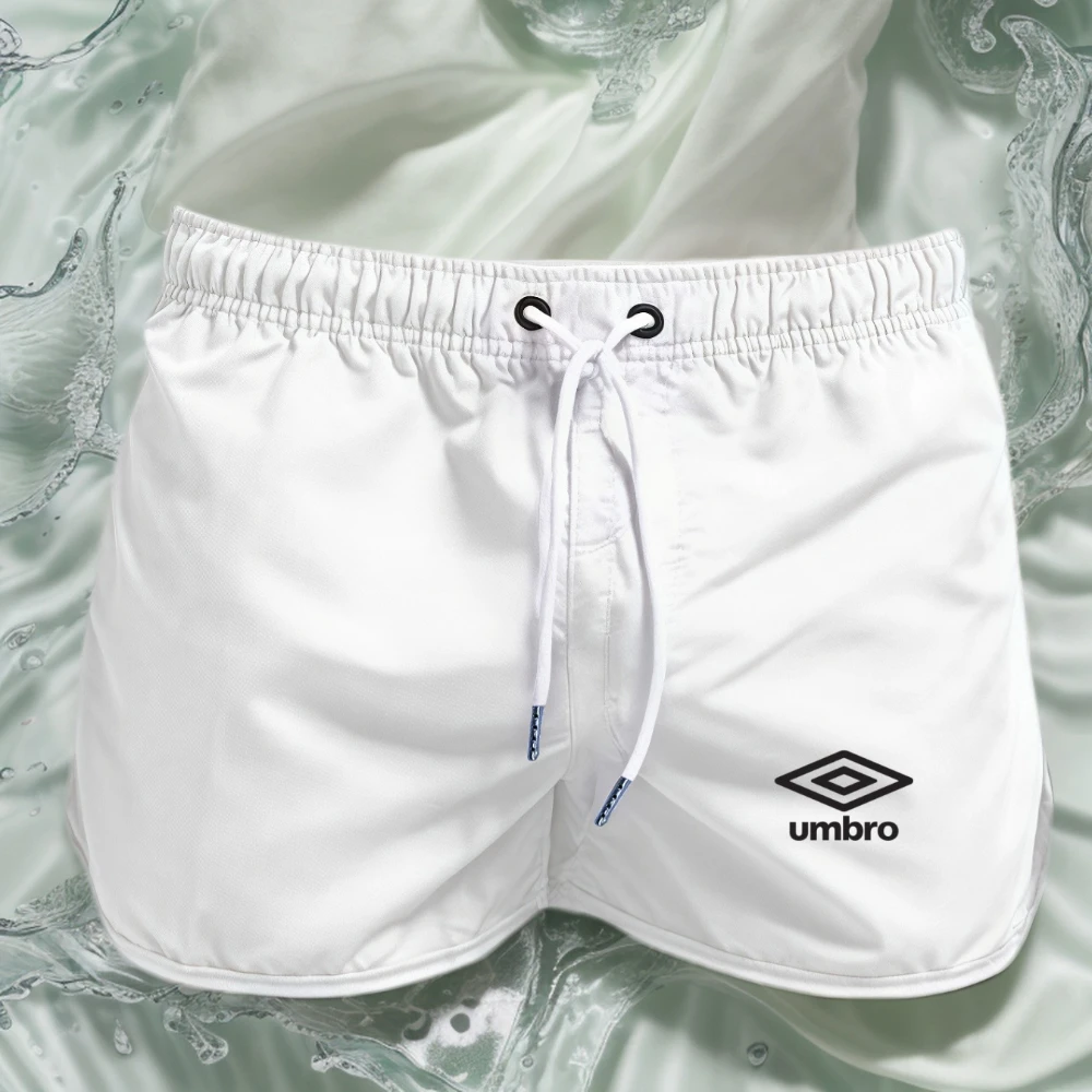 

2024 New Hot Summer Swim Trunks Sport Gym Running Shorts Male Beachwear Luxury Beach Shorts Quick Dry Mens Siwmwear Board Briefs