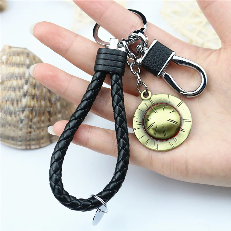 Fashion Creative Keychain One Hat Anchor Pendant Car Keyring For Men Women Kid Gift Jewelry Couple Key chains llavero Box Gift