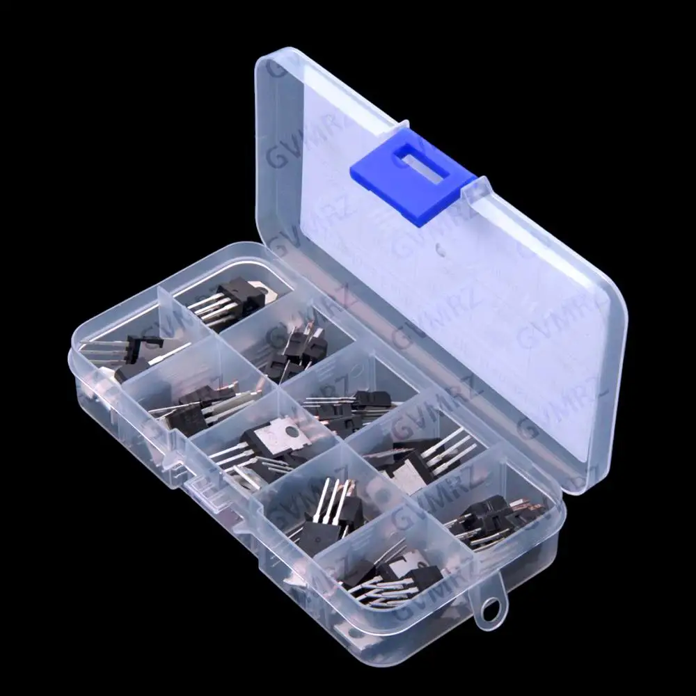 Picture 3: 10Values To-220 TIP126 TIP127 TIP31C TIP32C ​​Each 5PCS Transistors TIP121 TIP120 TIP122 TIP125 TIP41C TIP42C