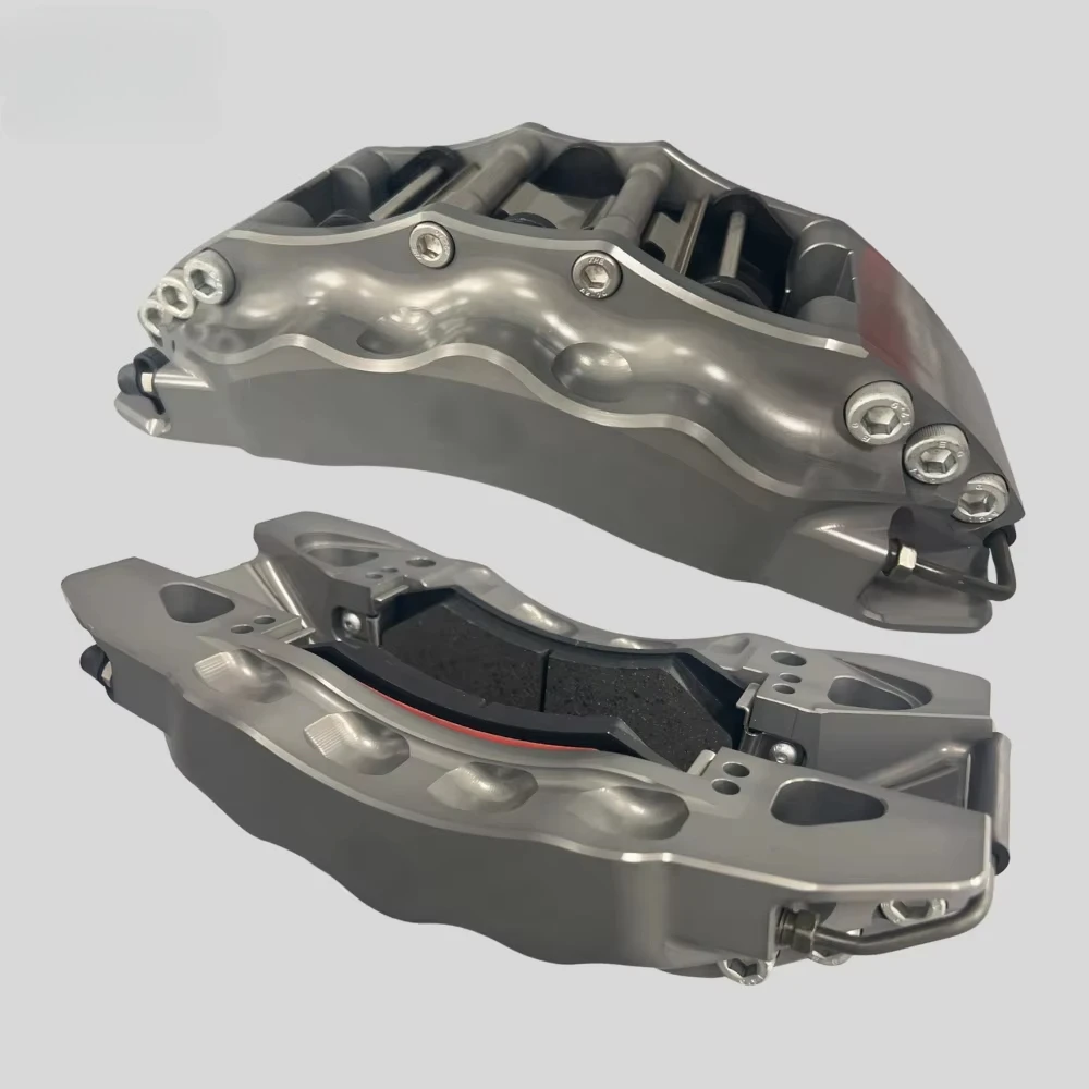 

Suitable for new 6-piston forged aluminum brake calipers - gray high-performance racing brake system