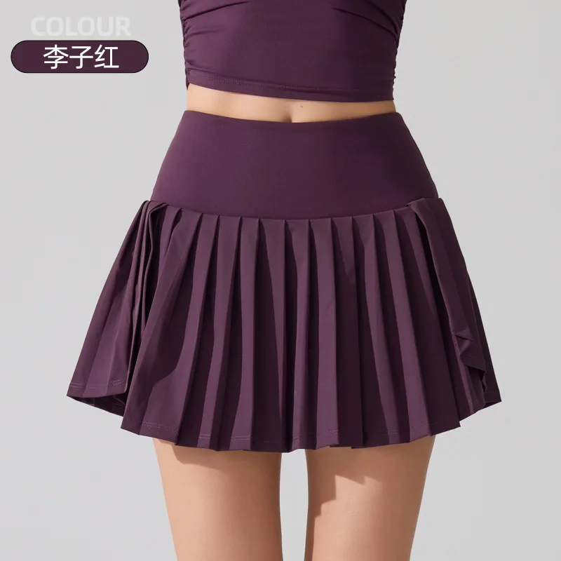 Pleated Tennis Skirt for Women with Pocket Shorts Women's High Waisted Lightweight Athletic Golf Skorts Skirts Flowy