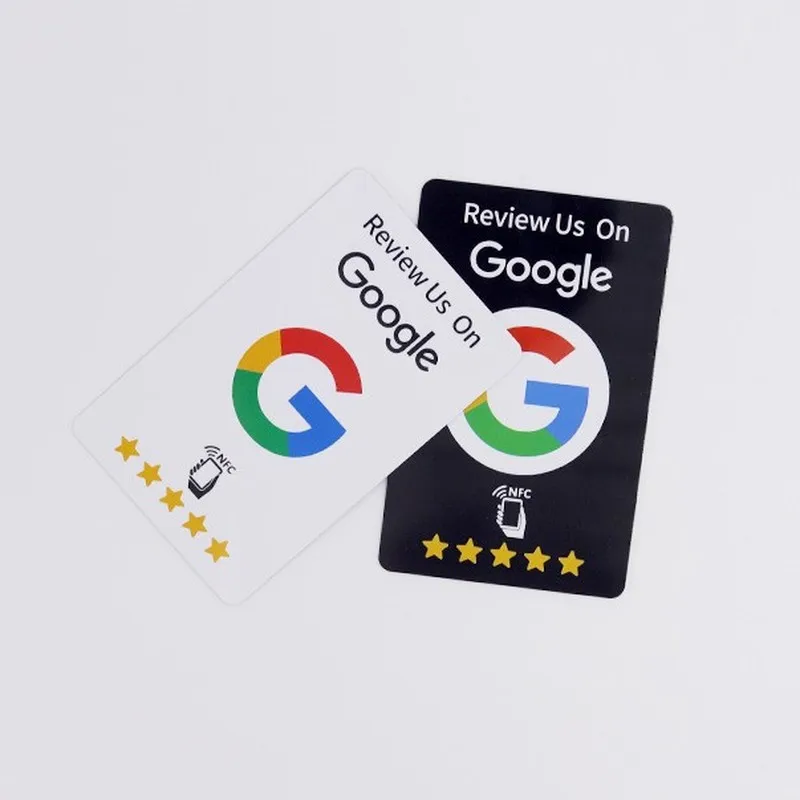 NTAG215 Reusable Google Review Tap NFC Card Customer Feedback Business Review Tag For Store