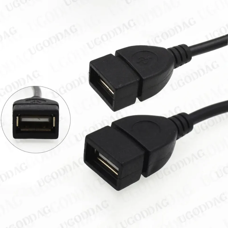 Test before send USB A Female to Mini USB B Male Cable Adapter 5P OTG V3 Port Data Cable For Car Audio Tablet For MP3 MP4