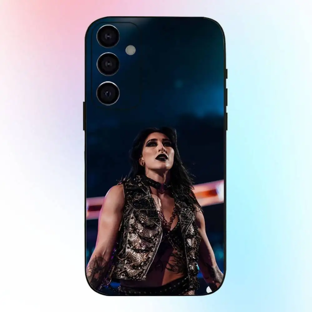 W-Wrestler R-RHEA r-Ripley coque de téléphone pour Samsung Galaxy A73,A72,A71,A70,A53,A52,A51, autres couverture noire souple