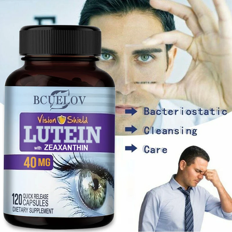 Bcuelov High Potency Lutein Capsules - Relieve Eye Fatigue, Dry Eye and Vision Health, Prevent Blue Light, Prevent Myopia