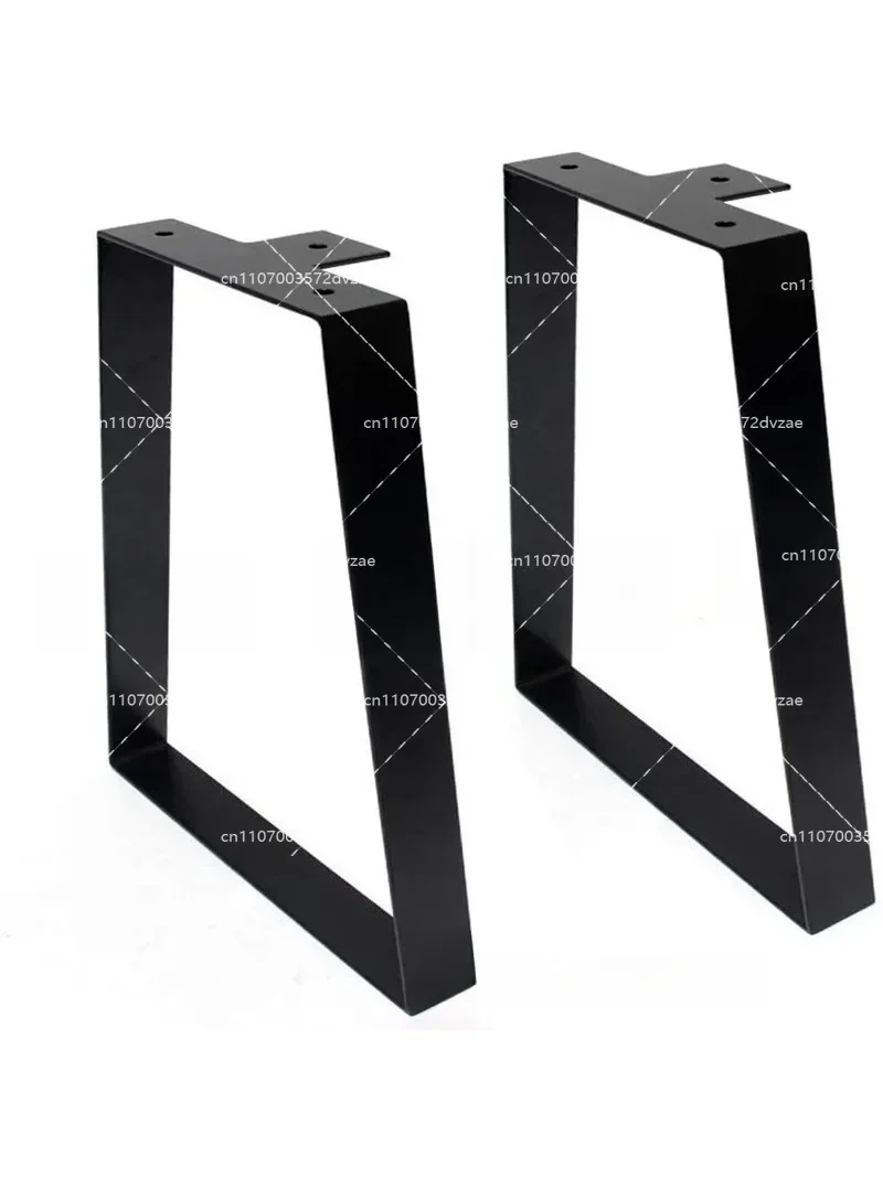 2pcs 16 Inch 28x40cm Metal Table Legs Frame Bracket with Rubber Pads Pre-Drilled Holes for Garden And Home Furniture Making