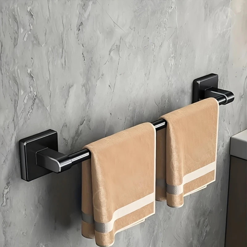 

Подходит для полотенец и салфеток для лица, черная настенная вешалка для полотенец без сверления, прочный опорный кронштейн