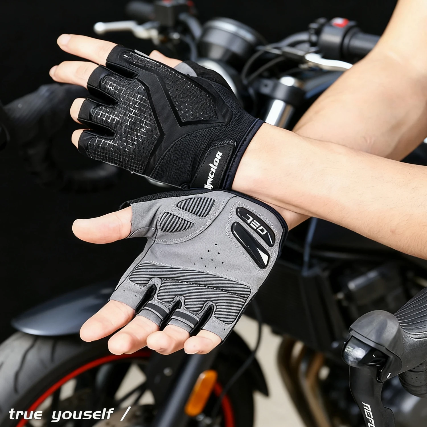 

HOT Cycling Anti-slip Anti-sweat Men Women Half Finger Gloves Breathable Anti-shock Sports Gloves Bike Bicycle Glove