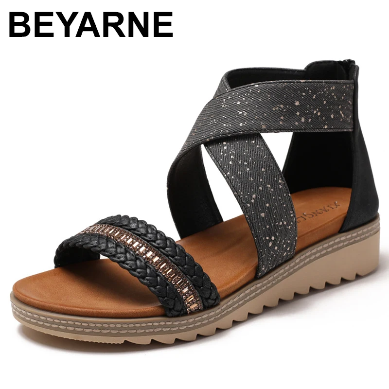 

European American plus Size Women's W Heel Sandals Faionable Classical Sle PU Material Square Toe Mule oes