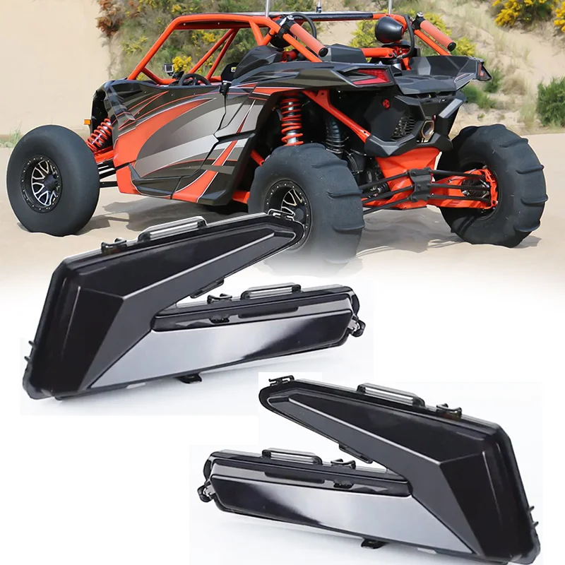 

Right & Left Black Tail Lights Lamps With Yellow Turning Light for Can Am Maverick X3 XDS XRS Max Turbo R 2017 2018 2019