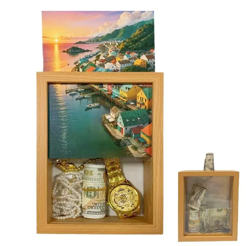 

Photo Picture Frame Diversion Safe Hiding Places for Valuables Home Security Diversion Storage Box for Valuables Cash Gems