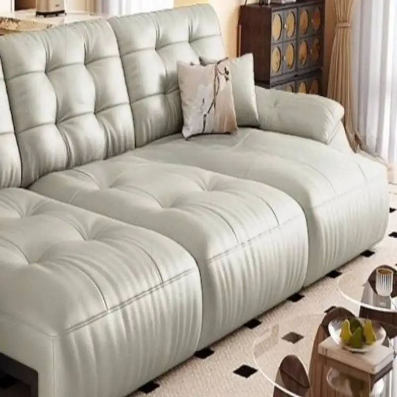 중국산 베이지색 전동 리클라이너 소파 디자인 저렴한 고품질 유럽식 거실 소파 고급 모던 거실용 가구