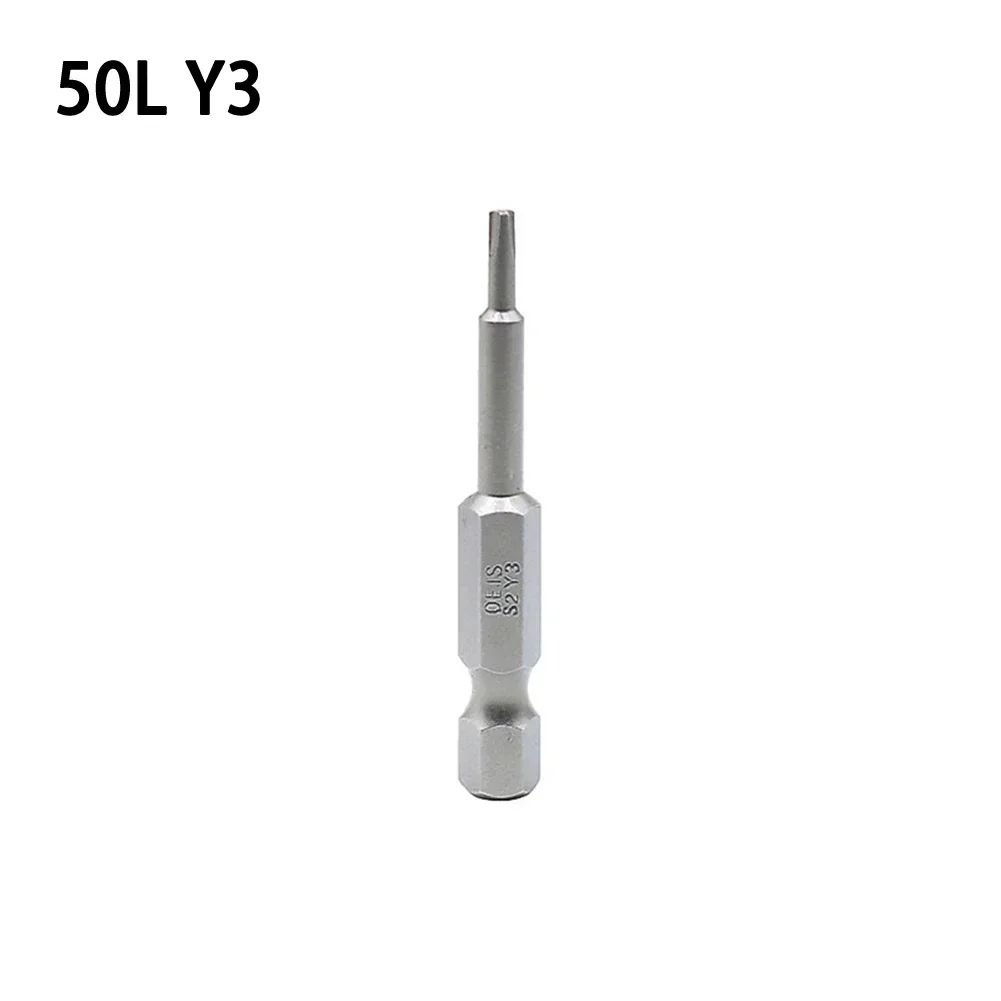 

Y Shaped Screwdriver Bits Steel 6.35mm Hex 1 4Inch Hex Shank 50mm 50mm Length Accessories For Bike Parts Useful