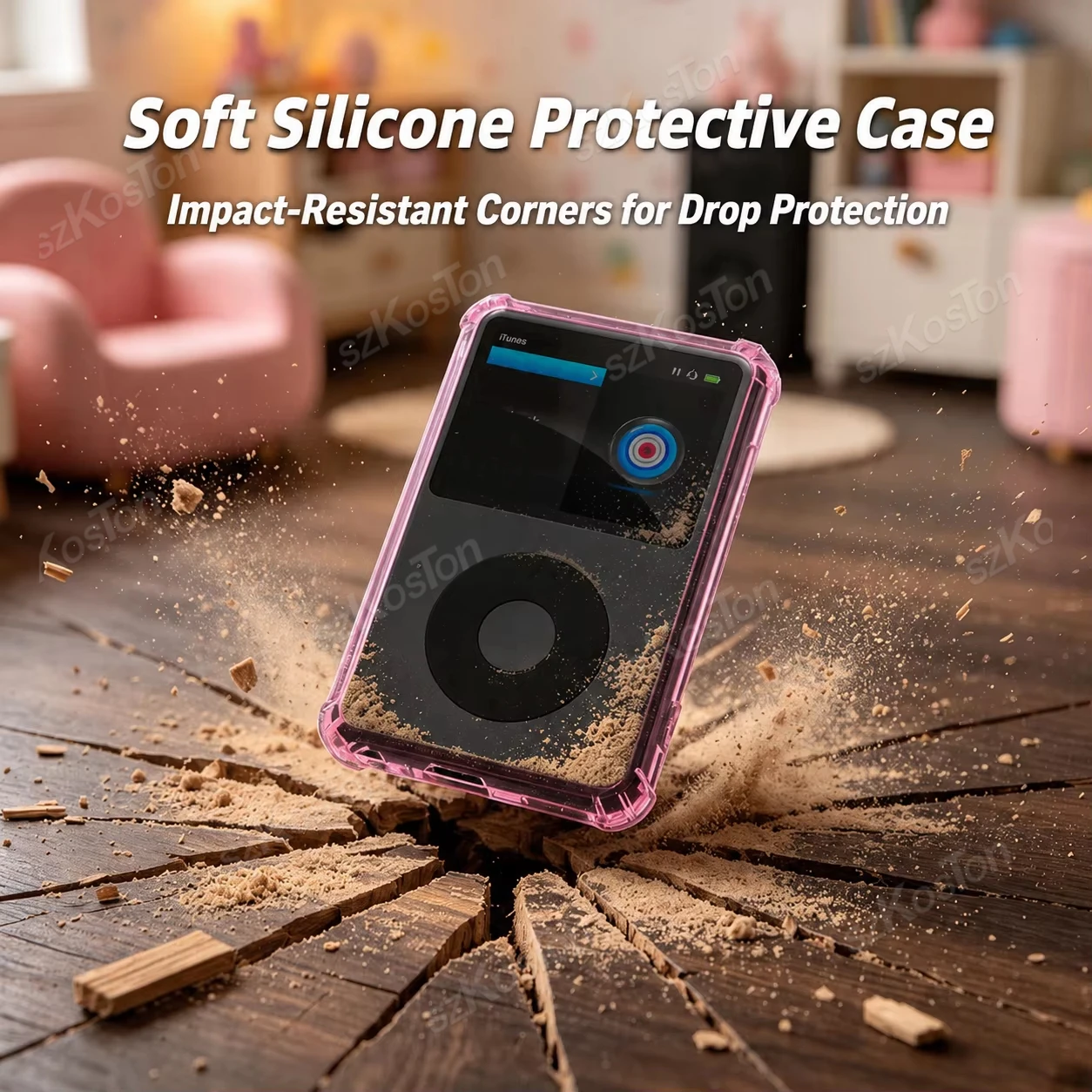 Transparent Protection Shell Cover for Innioasis Y1 MP3 Player TPU Clear Protective Case Anti-Scratch Shockproof for Y1 MP3