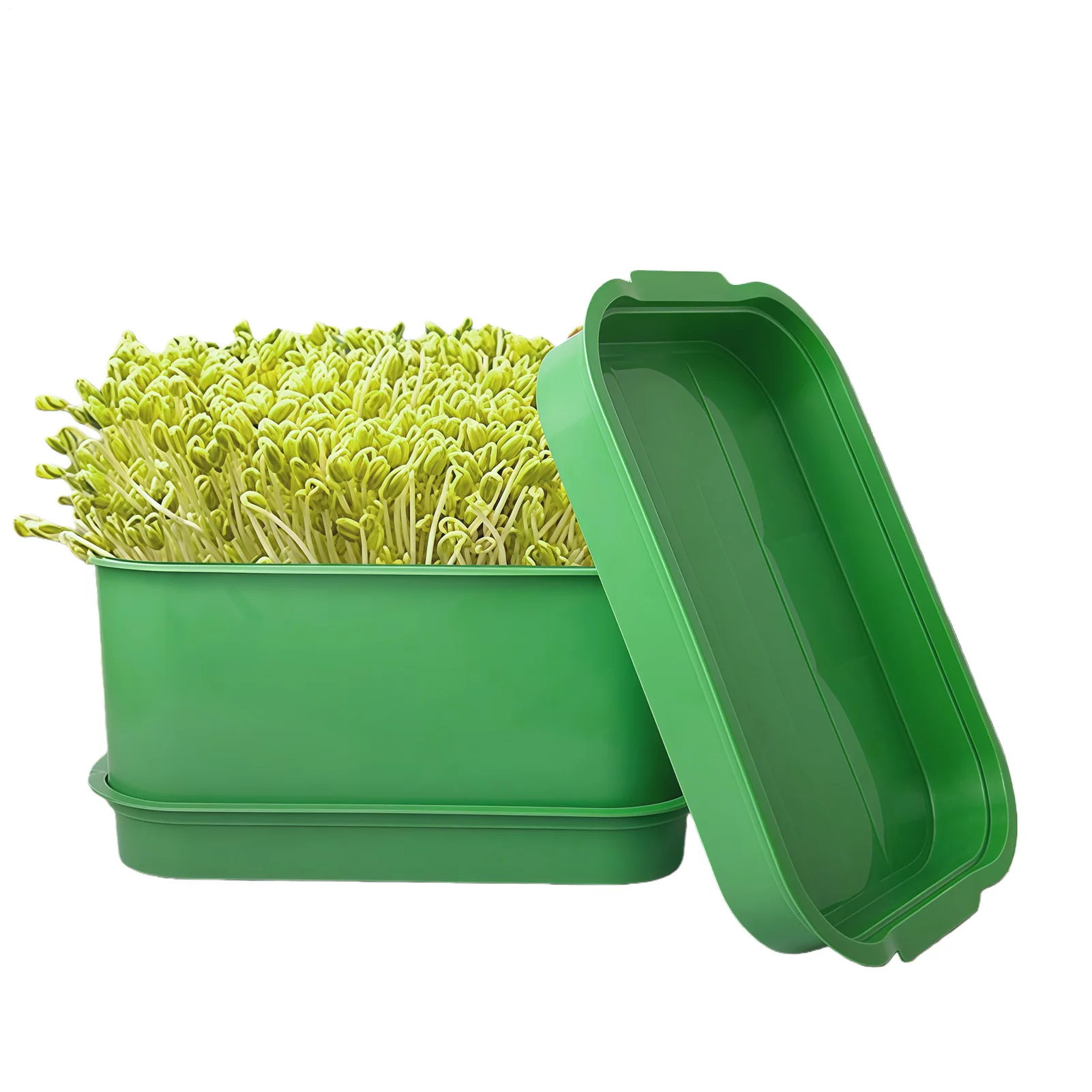 Small Vegetable Planting Tray PP Material Sprouting Trays Soil-Free Germination Grower Sprout Growing Kit With Drain Holes