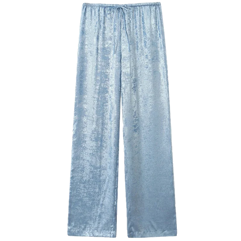 High Waist Wide Leg Pants Women's Casual Faion New Summer 2024 plus Size Versatile Thinming Trousers for Ladies