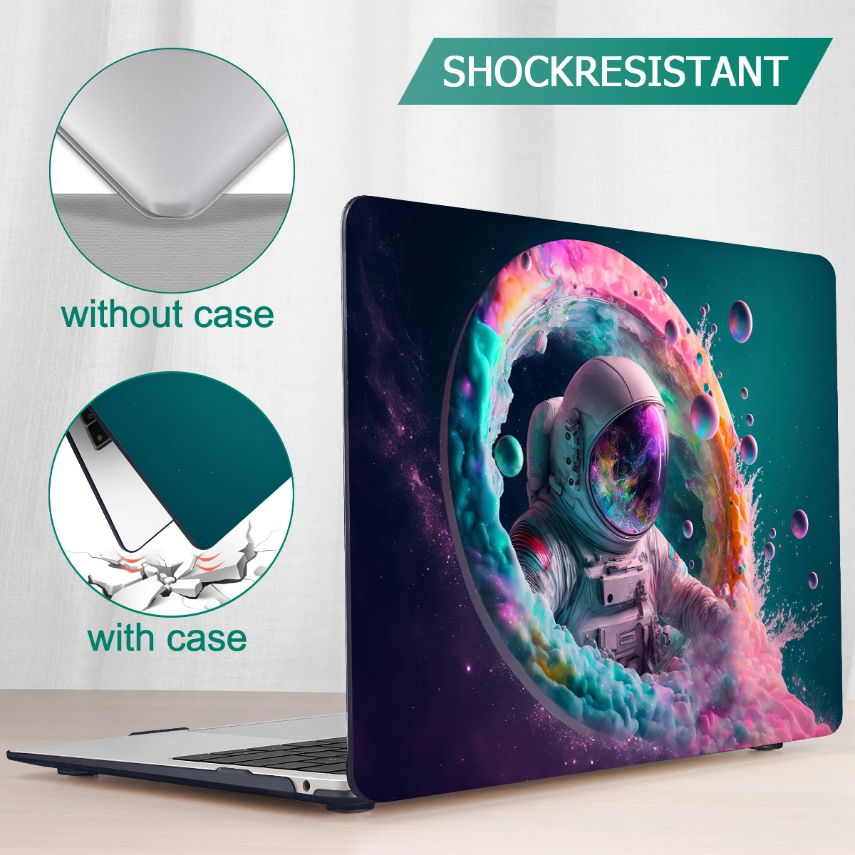 Colourful Astronaut case for MacBook case Pro 13 inch A2338 M1 M2 Air 13 2022 2023 A2681 A2337 A2179 Pro 14 15 16 A2442 A1707