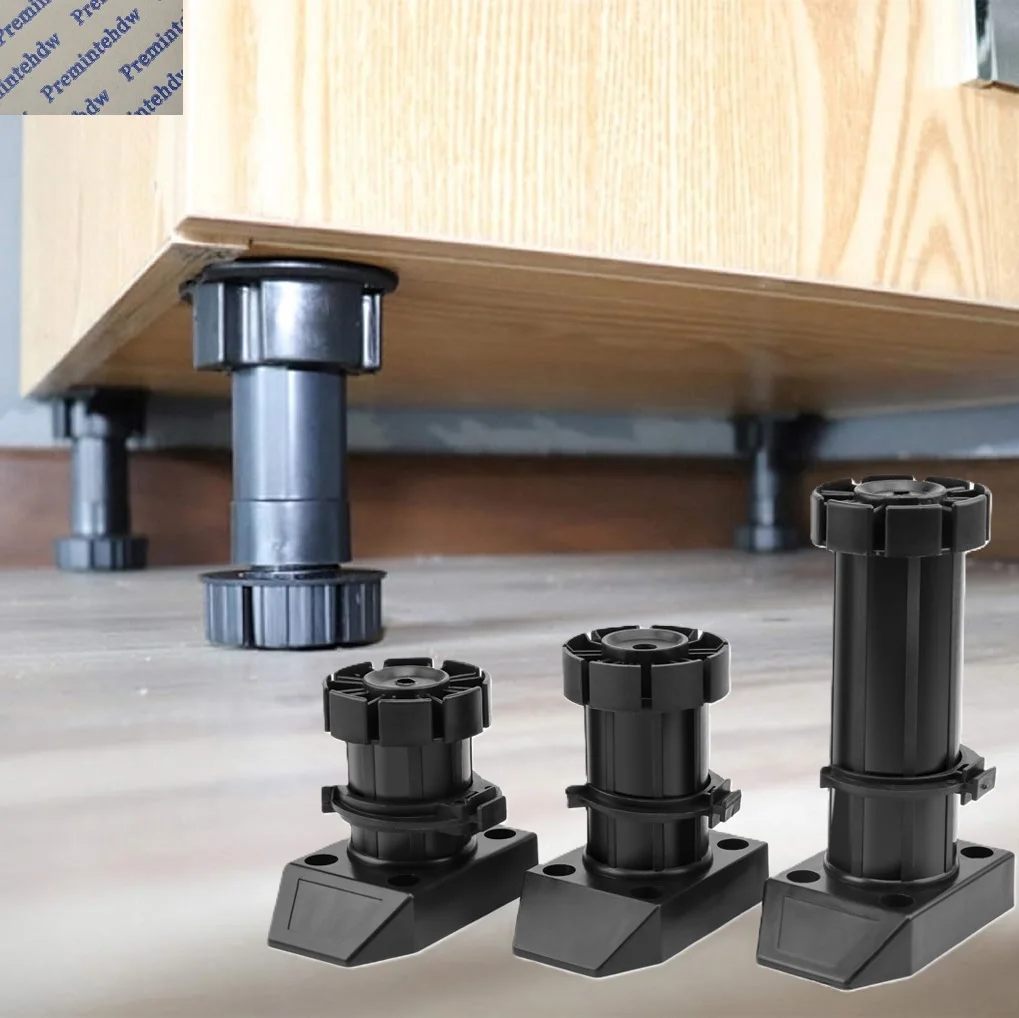12Pcs Heavy Plastic Kitchen Cabinet Levelers With Toekick Clips