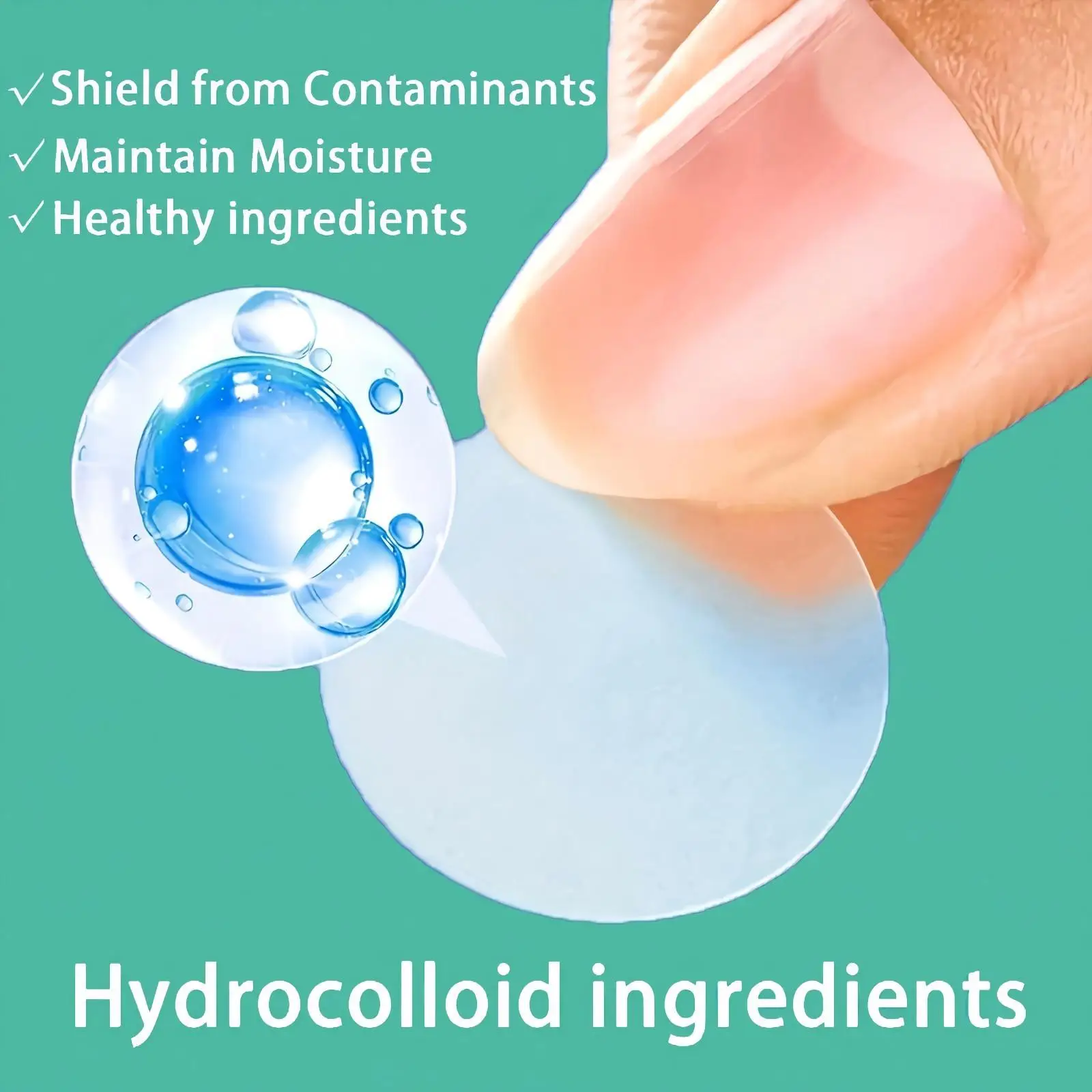443 Adesivos Hidrocoloides para Acne em 5 Tamanhos para Rosto, Nariz e Costas, Adesivos Transparentes para Cobrir e Disfarçar, Limpa a Pele