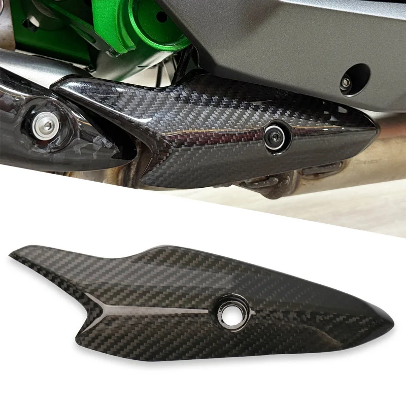 

Fit For Z900 Z900SE Z 900 900SE 2019-2026 Motorcycle Exhaust System Carbon Fiber Heat Shield Cover Guard Anti-Scalding Shell