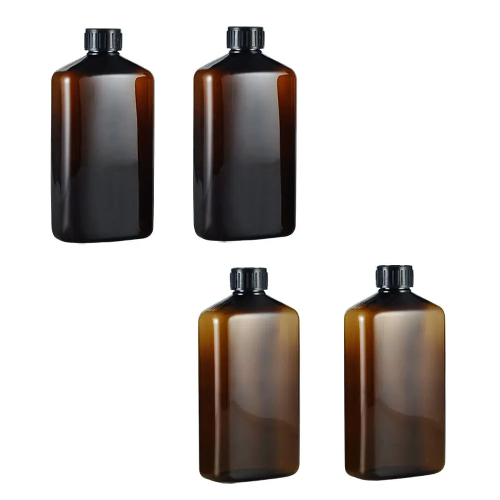 

4pcs Sub Bottle For Lotion Shampoo Shower Gel Refillable Plastic Storage Container Multipurpose Travel Essential Home Hotel Use