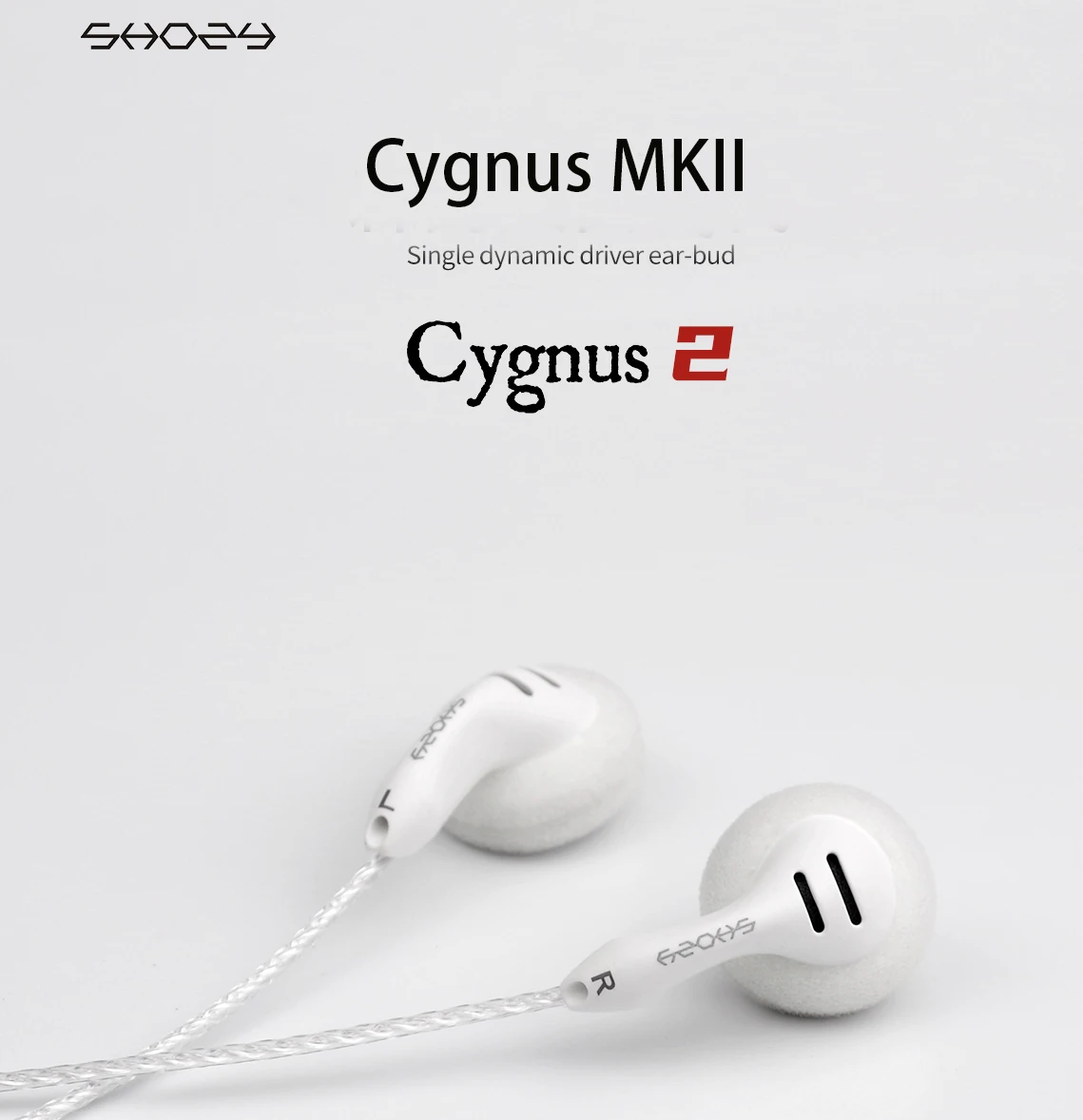 SHOZY Cygnus MKII 16ohm High-Sensitivity Low Impedance Dynamic Driver Audiophile Flat Earphone HIFI Earbud